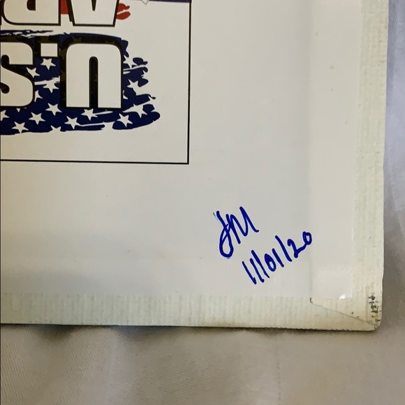 Original canvas panel! Aqua, silver, teal & grey - Picture 6 of 6